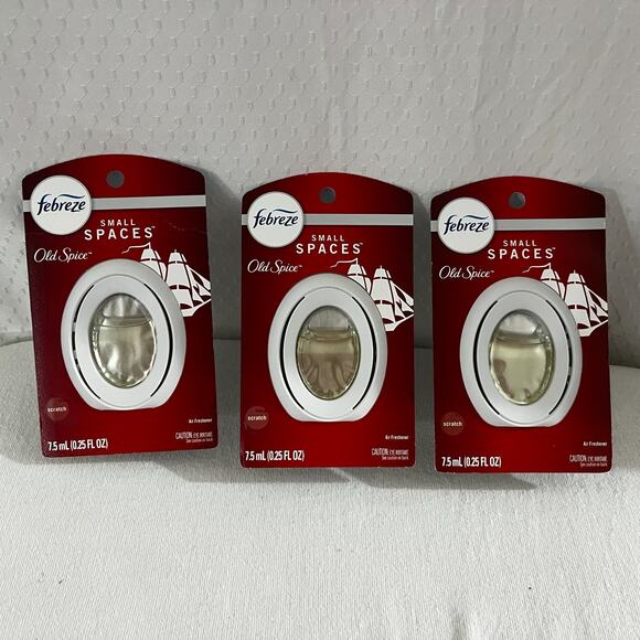 Lot of 3 Febreze Old Spice Small Spaces Odor-Fighting Air Fresheners - Picture 1 of 1